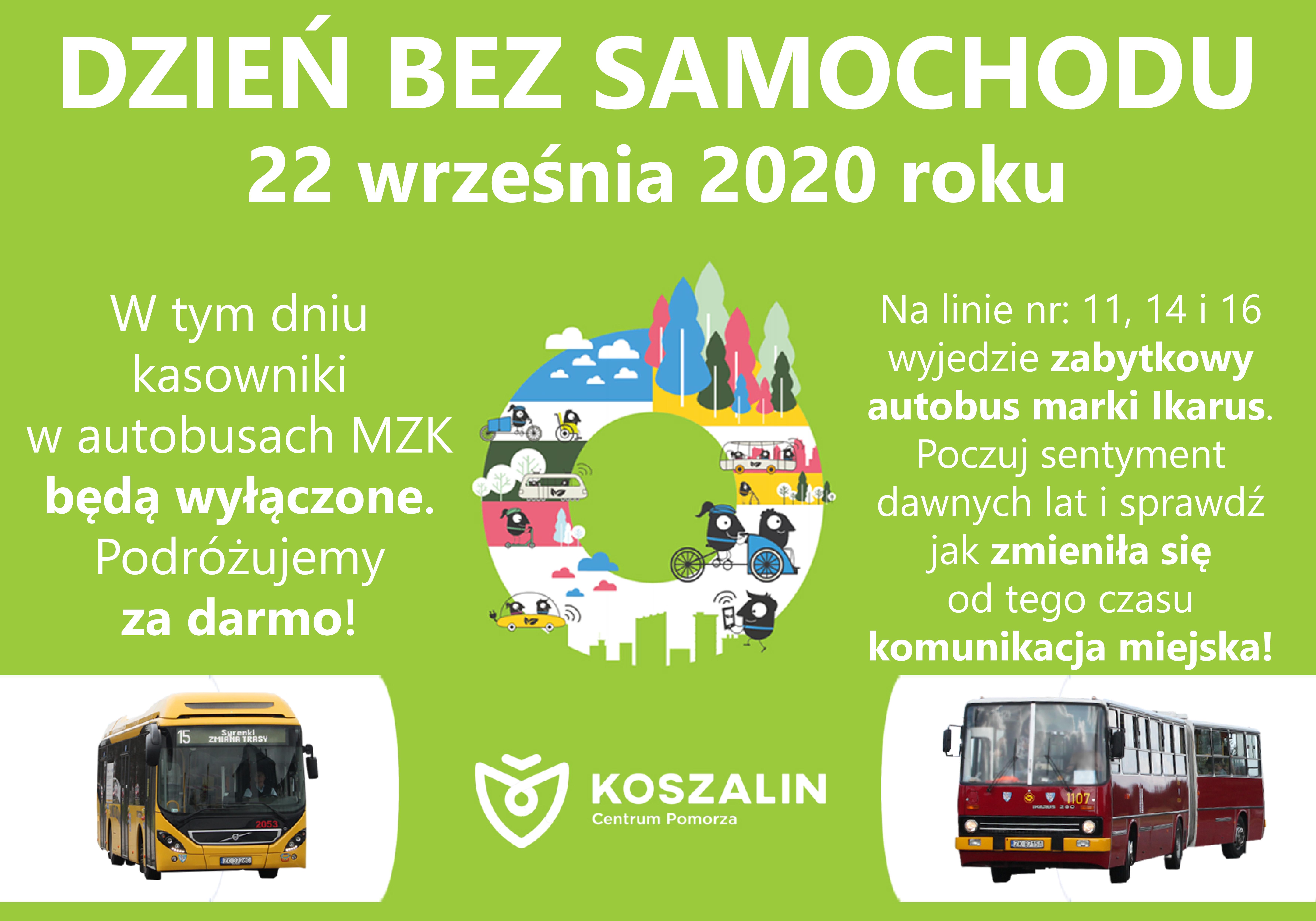 Plakat dnia bez samochodu