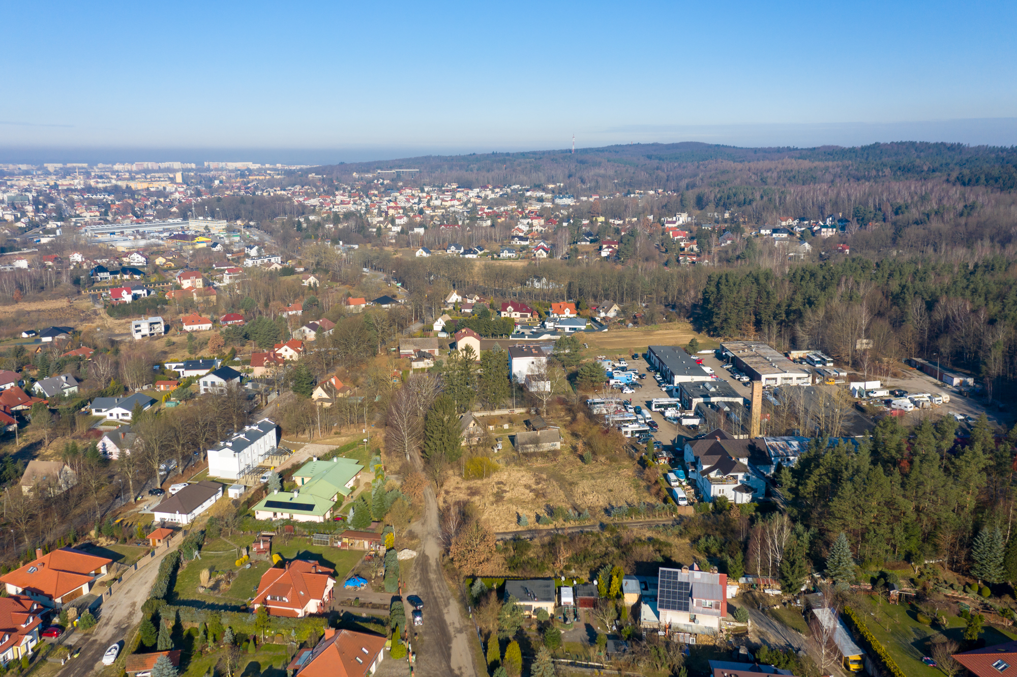 panorama terenu Dzierżęcin - Lubiatowo