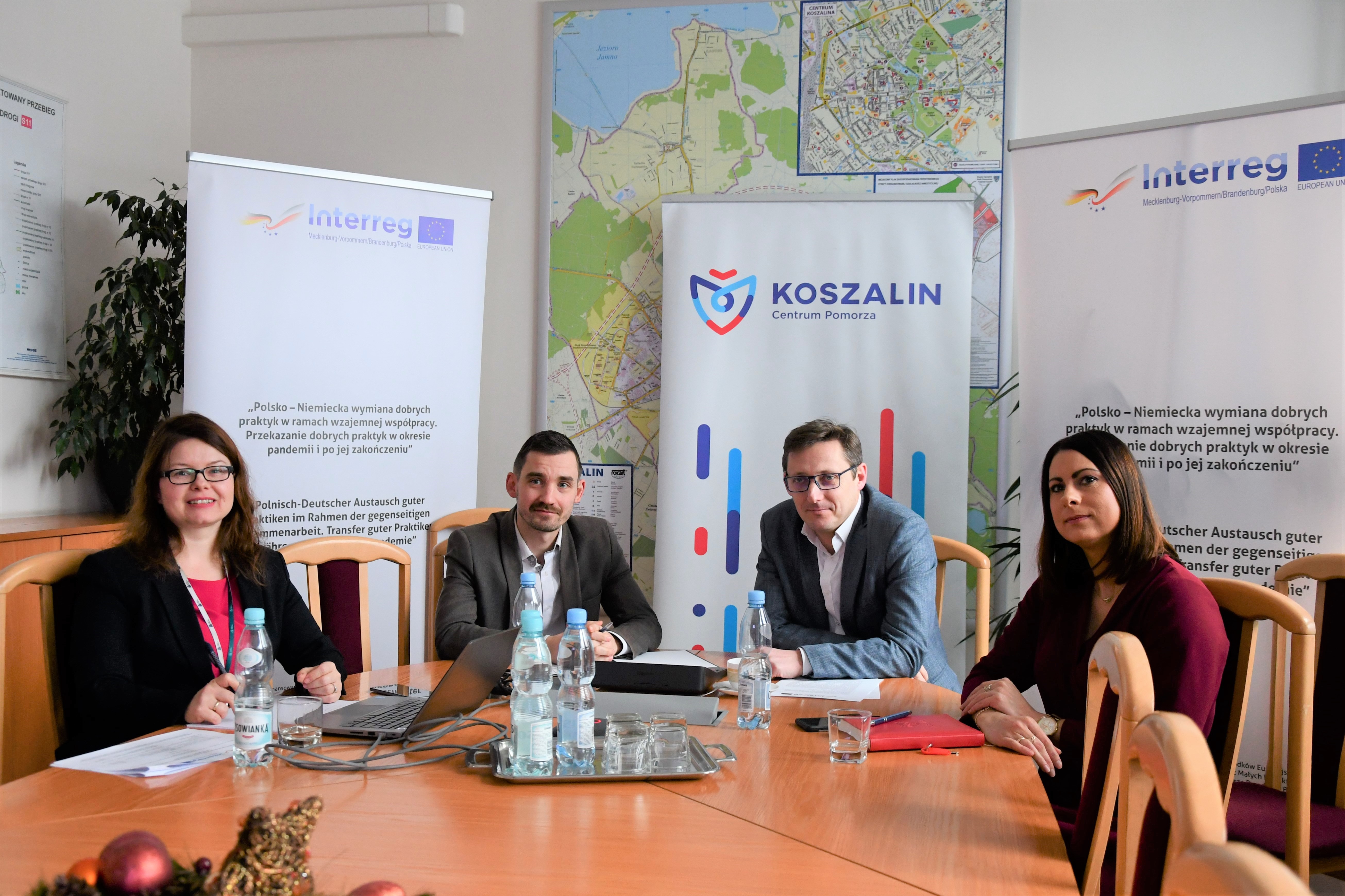 Przedstawiciele miasta Koszalina w trakcie spotkania