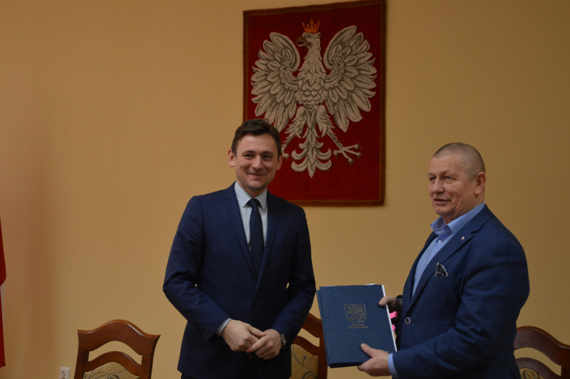 Roman Kłosowski - Wójt Gminy Manowo i Tomasz Sobieraj Wicemarszałek województwa zachodniopomorskiego
