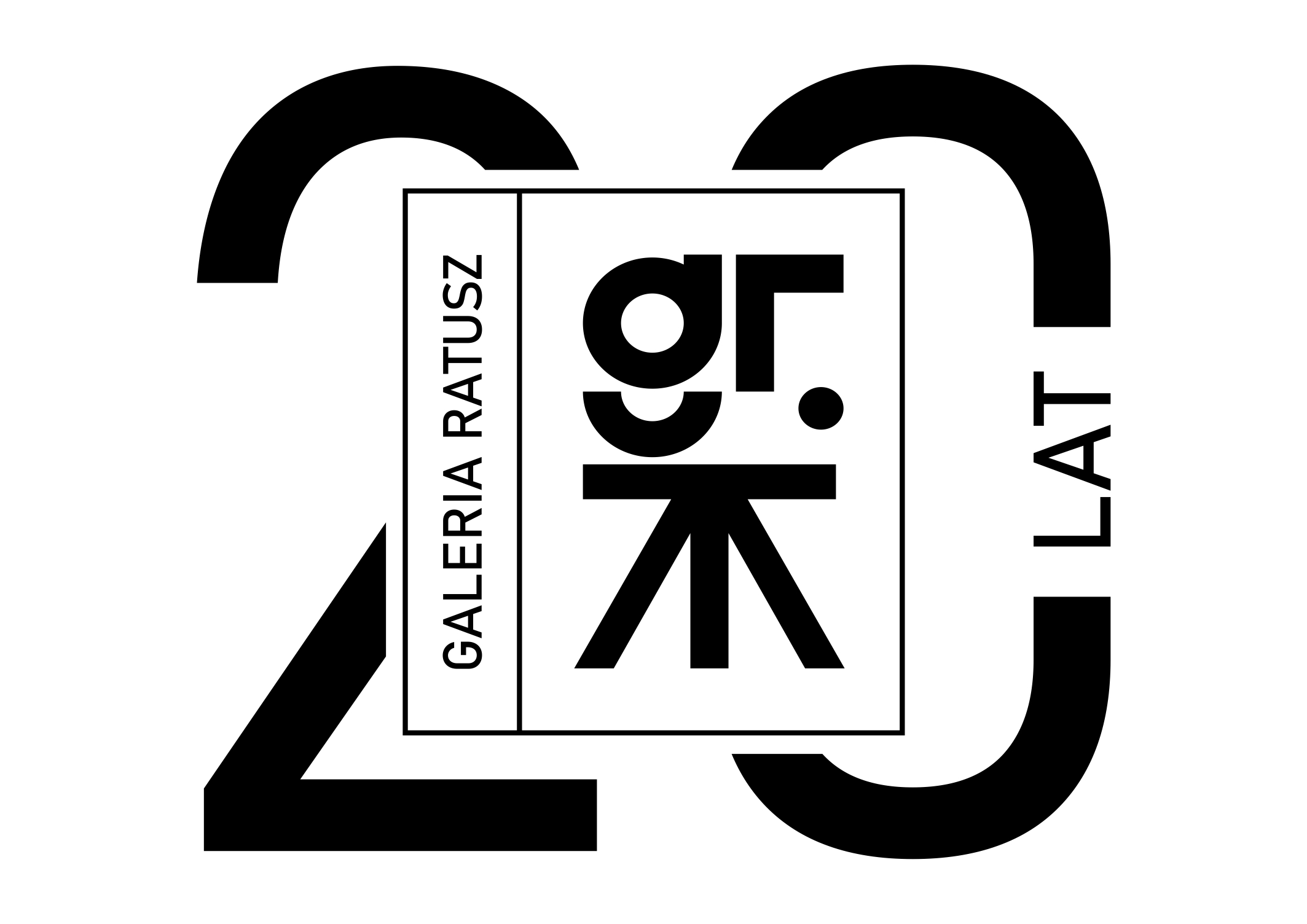 Logo Galerii Ratusz w wersji jubileuszowej