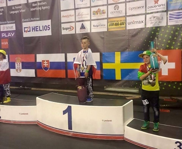 Antoni Kwaśniewski na podium