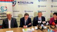 Uczestnicy konferencji prasowej w sprawie Koszalińskiego Budżetu Obywatelskiego