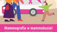 Plakat przedstawiający harmonogram działania mammobusu w Koszalinie