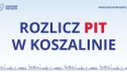 Grafika z napisem "Rozlicz PIT w Koszalinie"