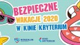 Plakat prezentujący wydarzenie "Bezpieczne wakacje 2020"