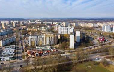 Zdjęcie przedstawia panoramę Osiedla im. Melchiora Wańkowicza