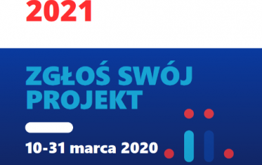 Plakat z zaproszeniem do zgłaszania projektów Plakat z zaproszeniem do zgłaszania projektów