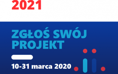 Plakat z zaproszeniem do zgłaszania projektów 