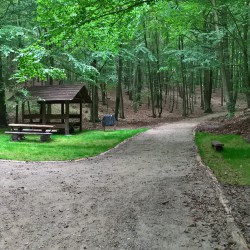 Nowa ścieżka pieszo-rowerowa wraz z wiatą leśną