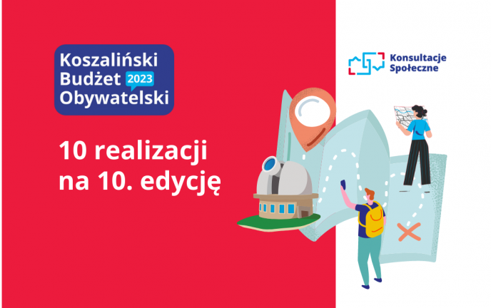 grafika - 10. realizacji na 10. edycję