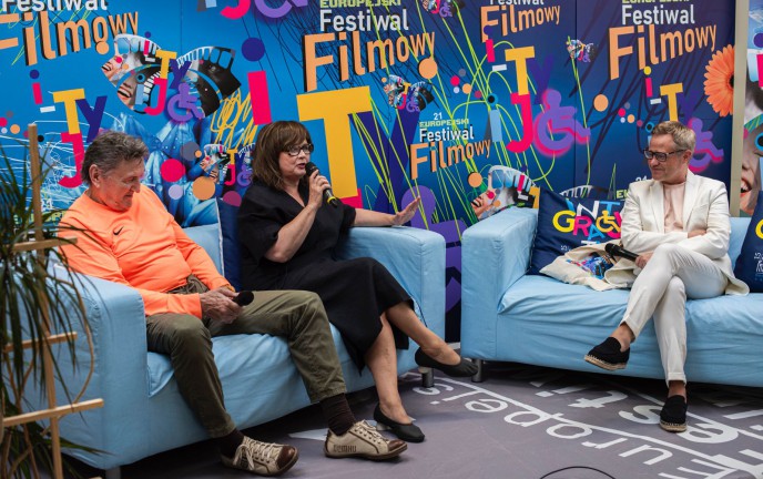 Spotkanie z Edytą Jungowską i Krzysztofem Majchrzakiem w ramach Europejskiego  Festiwalu Filmowego Integracja TY i JA