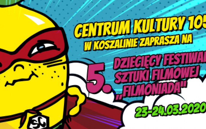 Plakat z 5. Dziecięcym Festiwalem Sztuki Filmowej 