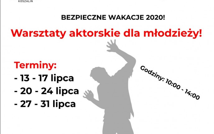 Grafika przedstawiająca warsztaty aktorskie