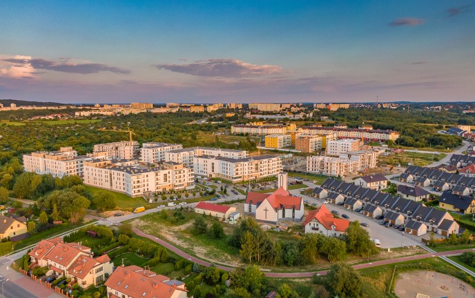 panorama osiedla Unii Europejskiej