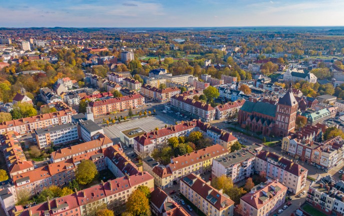 Koszalin z lotu ptaka