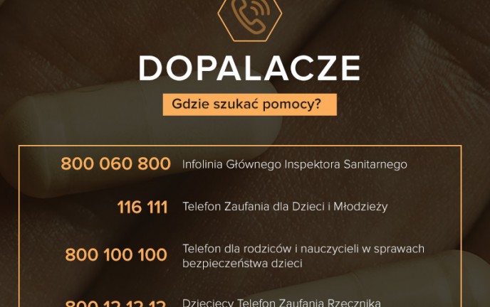 telefony alarmowe ws. dopalaczy