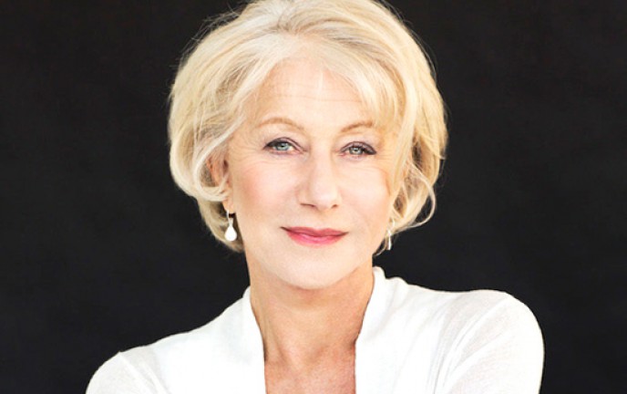 Obraz przedstawia zdjęcie brytyjskiej aktorki Helen Mirren, autorki orędzia na Międzynarodowy Dzień Teatru