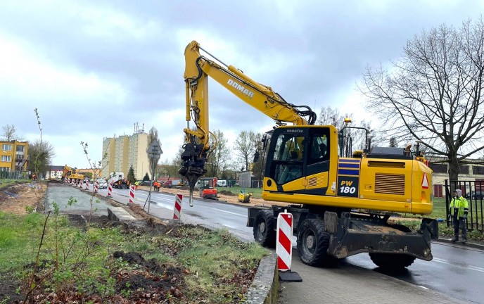 Ul. Chałubińskiego w budowie