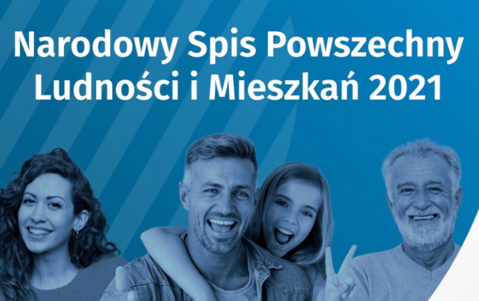 Plakat Narodowego Spisu Powszechnego Ludności i Mieszkań