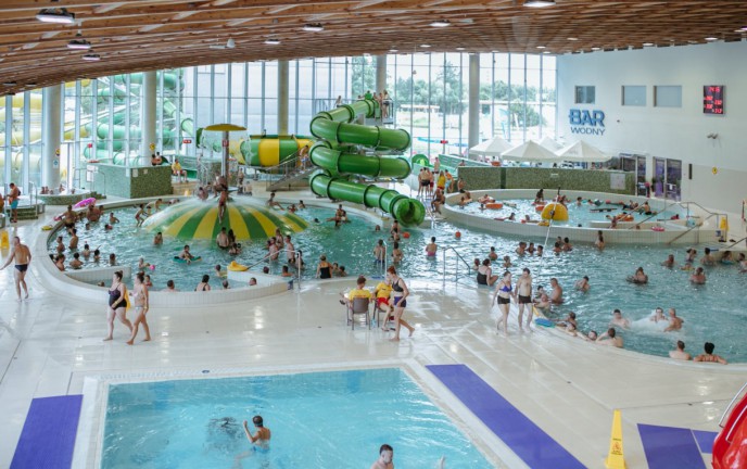 Na zdjęciu Park Wodny w Koszalinie
