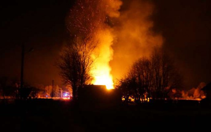 Pożar przy ul. Starzyńskiego