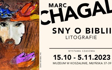 plakat wydarzenia Wystawa Sny o Biblii. Litografie Marca Chagalla