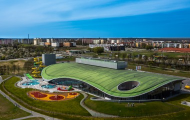 Na zdjęciu znajduje się Park Wodny Koszalin