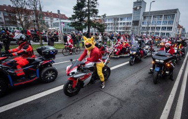 Motomikołaje 2024 na ulicach Koszalina