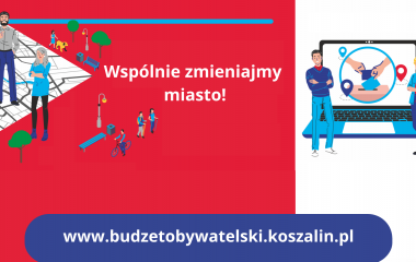 grafika zachęcająca do udziału w głosowaniu na Koszaliński Budżet Obywatelski 2022