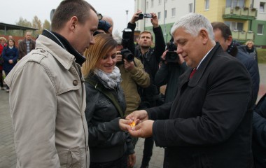 Wręczanie kluczy do mieszkań w koszalińskim TBS