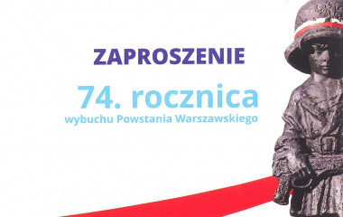 74. rocznica wybuchu Powstania Warszawskiego