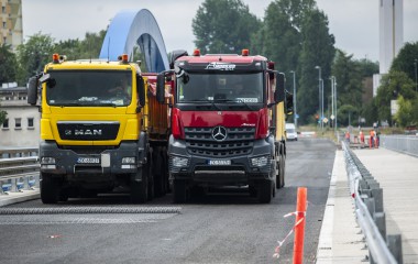 Próba obciążeniowa mostu im. Powstańców Warszawskich